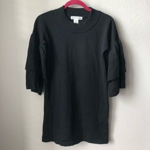 Planet Gold ruffle sleeve sweater dress